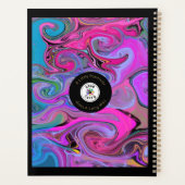 Individuelle Name Vibrant Liquid Art Planner Planer (Rückseite)