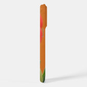 Individuelle Name Vibrant Orange Tulip Blume Foto iPhone Hülle (Rechte Seite)