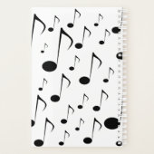 Individuelle Name + Viele Muster für musikalische Planer (Rückseite)