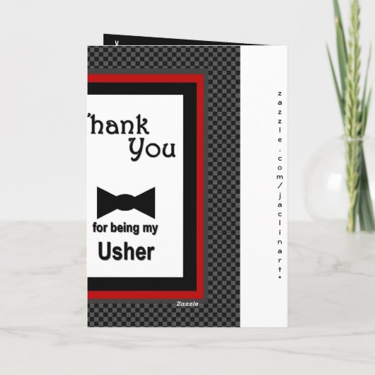 INDIVIDUELLE NAME - Vielen Dank für Ihr Interesse Dankeskarte (Rückseite)