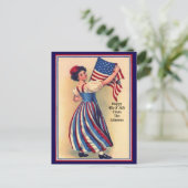 Individuelle Name Vintag Amerikanische Unabhängigk Postkarte (Stehend Vorderseite)