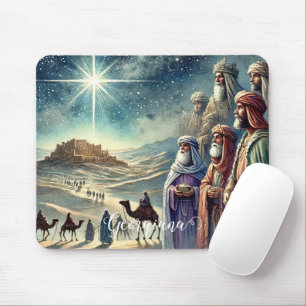 Individuelle Name Vintag Wasserfarbe Drei Weisen Mousepad