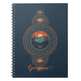 Individuelle Name Vintag Wilderness Ornamental Man Notizblock