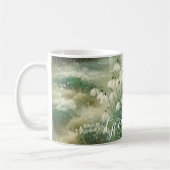 Individuelle Name Vintage Wasserfarben Kaffeetasse (Links)