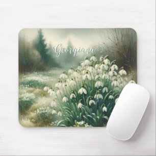 Individuelle Name Vintage Wasserfarben Mousepad