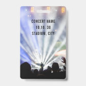 Individuelle Name VIP All Access Pass Konzert Ausweis (Back)
