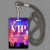 Individuelle Name VIP All Access Pass Konzert Ausweis