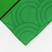Individuelle Name Volleyball Grüne Halbkreise Fleecedecke (Ecke)