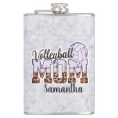 Individuelle Name Volleyball Mama | Muttertag Flachmann (Vorderseite)