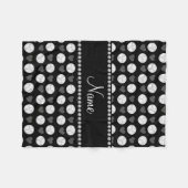 Individuelle Name-Volleyball und Herz Fleecedecke (Vorderseite (Horizontal))