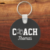 Individuelle Name von Fußball-Bussen Typografie Pe Schlüsselanhänger (Vorderseite)