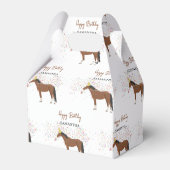 Individuelle Name von Pferdepartnerschaften Geschenkschachtel (Rückseite)