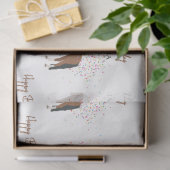 Individuelle Name von Pferdepartnerschaften Seidenpapier (Geschenk)