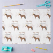 Individuelle Name von Pferdepartnerschaften Seidenpapier (Basteln)