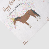 Individuelle Name von Pferdepartnerschaften Seidenpapier (Ausschnitt)