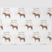 Individuelle Name von Pferdepartnerschaften Seidenpapier (Vorderseite)