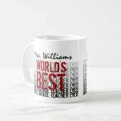 Individuelle Name W1318 mit der besten Stufe der W Tasse (Vorderseite Links)