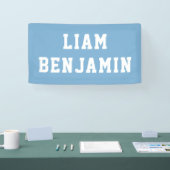 Individuelle Name Wall Art Personalisiert Baby Boy Banner (Messe)