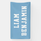 Individuelle Name Wall Art Personalisiert Baby Boy Banner (Vertikal)