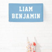 Individuelle Name Wall Art Personalisiert Baby Boy Banner (InSitu)