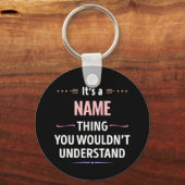 Individuelle Name, was du nicht verstehen würdest Schlüsselanhänger (Vorderseite)
