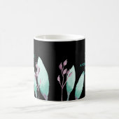 Individuelle Name Wasserfarbe Botanische Aquamarin Kaffeetasse (Mittel)