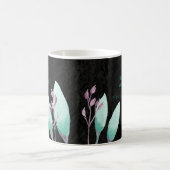 Individuelle Name Wasserfarbe Botanische Aquamarin Kaffeetasse (Mittel)