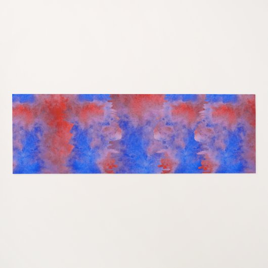 Individuelle Name Wasserfarbe Mandala Übung Yoga M Yogamatte (Rückseite (Horizontal))