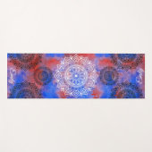 Individuelle Name Wasserfarbe Mandala Übung Yoga M Yogamatte (Vorderseite (Horizontal))