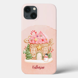 Individuelle Name Wasserfarbe Peach Gingerbrot Hou Case-Mate iPhone Hülle