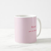 Individuelle Name Wasserfarbe Rose Herzschlag Vale Kaffeetasse (VorderseiteRechts)