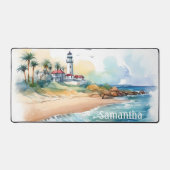 Individuelle Name Wasserfarbe Schreibtischunterlage (Vorderseite)