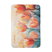 Individuelle Name Wasserfarbene Badematte (Vorderseite Vertikal)