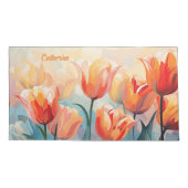 Individuelle Name Wasserfarbene Kissenbezug (Rückseite)