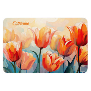 Individuelle Name Wasserfarbene Magnet