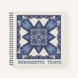 Individuelle Name Wasserfarbenes Abstraktes geomet Notizblock