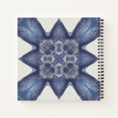 Individuelle Name Wasserfarbenes Abstraktes geomet Notizblock (Rückseite)