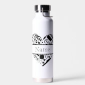 Individuelle Name Wasserflasche Trinkflasche (Links)
