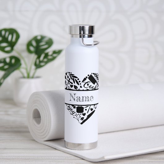 Individuelle Name Wasserflasche Trinkflasche (Yoga)