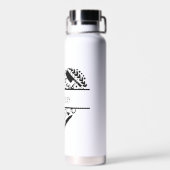 Individuelle Name Wasserflasche Trinkflasche (Rückseite)