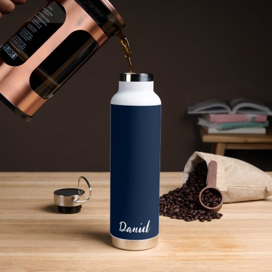 Individuelle Name Wasserflasche Trinkflasche (Kaffee)