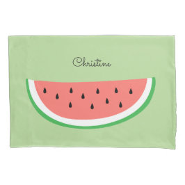 individuelle Name Wassermelone Design Kissenbezug
