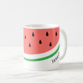individuelle Name Wassermelone Slice Kaffeetasse (VorderseiteRechts)