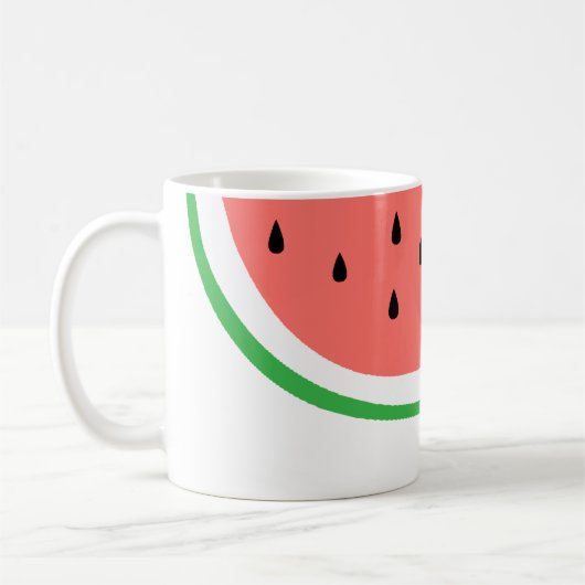 individuelle Name Wassermelone Slice Kaffeetasse (Links)
