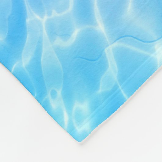 Individuelle Name Wasserrippwasser Textur moderne  Fleecedecke (Ecke)