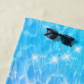 Individuelle Name Wasserrippwasser Textur moderne Strandtuch (Beispiel)