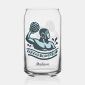 Individuelle Name Water Polo Dosenglas (Vorderseite)