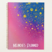 Individuelle Name Watercolor Art Plane Planer (Vorderseite)