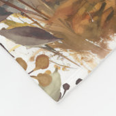 Individuelle Name Watercolor Lion Personalisiert K Fleecedecke (Ecke)