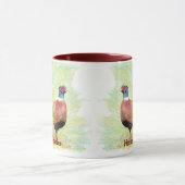 Individuelle Name "Watercolor Pheasant Game Bird Tasse (Zentrum)